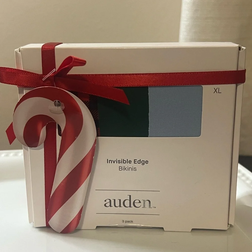 Auden Invisible Edge Bikini Underwear 3 Pack NIB XL